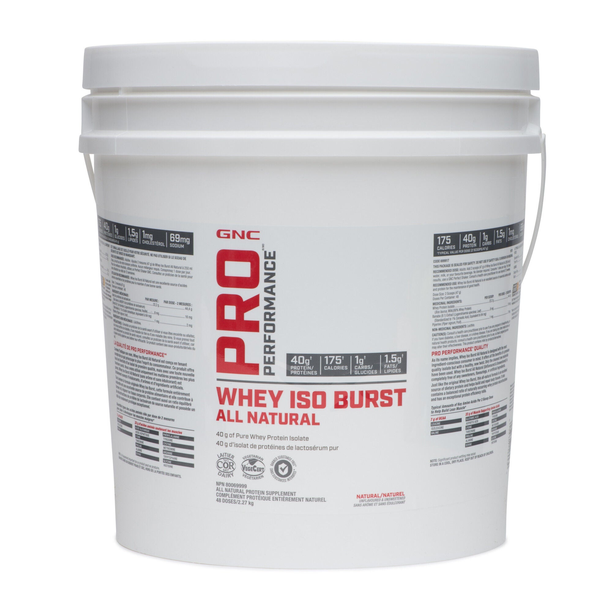 Whey Iso Burst All Natural - Natural/Unflavoured | GNC
